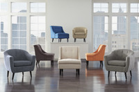 The Clarinda Blue Collection Accent Chair