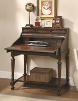 Transitional Cherry Secretary Desk