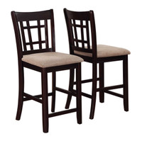 The Lavon Chestnut & Espresso Counter Height Table Set