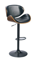 The Dorma Black Tall Swivel Barstool