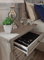 The Lettner Light Gray Sleigh Storage Collection