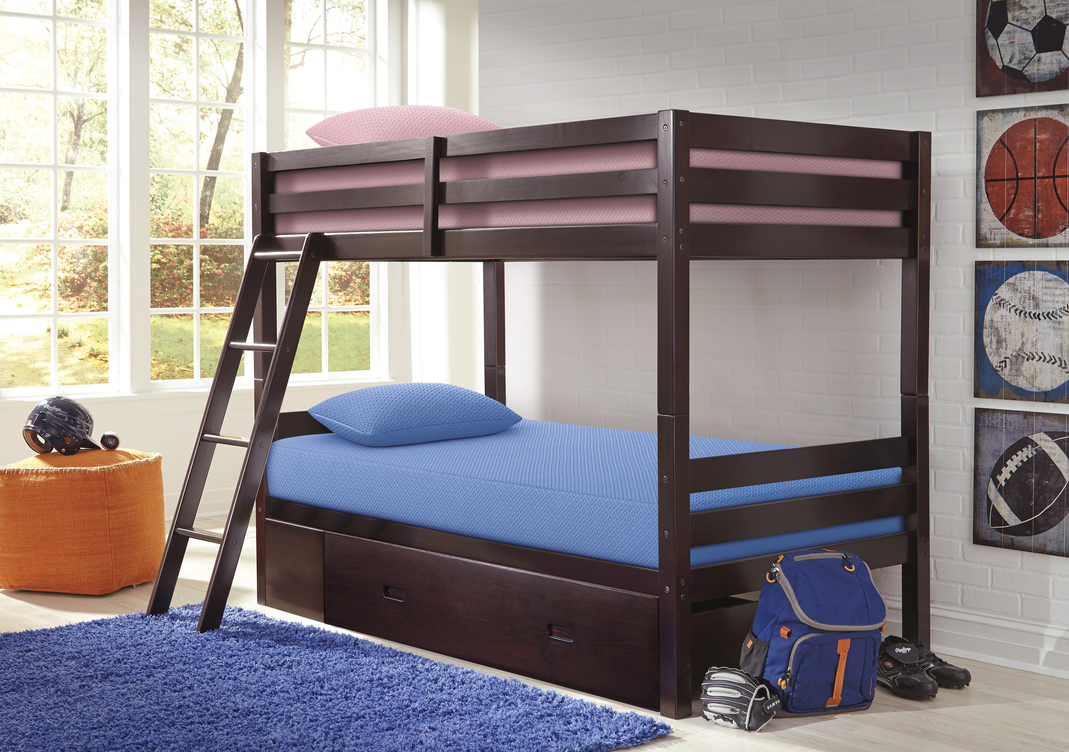 halanton twin bunk bed