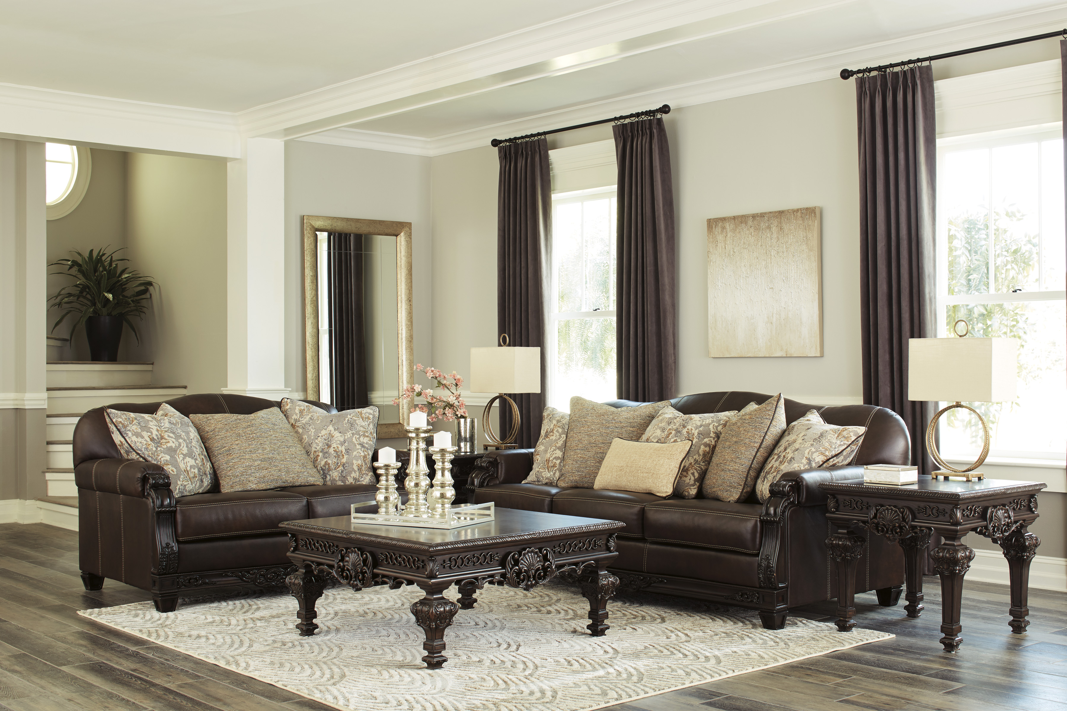 The Embrook Chocolate Living Room Collection