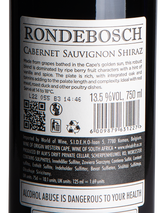 Rondesbosch Cabernet Shiraz Label
