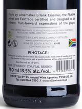 Pinotage Frank Label