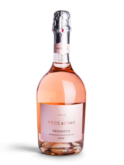 Beccacino Prosecco Rosé – Elegant Italian Rosé Prosecco with Fresh Fruit Notes