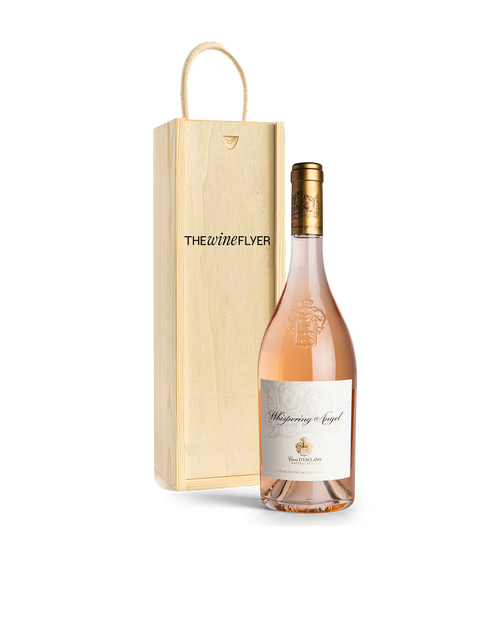 Whispering Angel Côtes de Provence Rosé 2024 in Wooden Gift Box