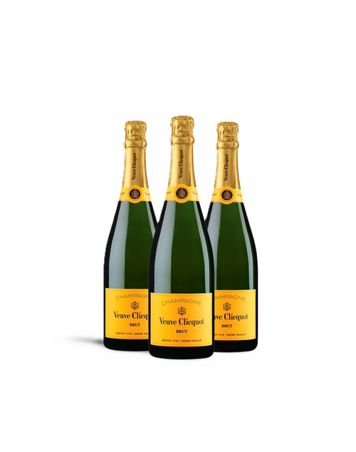 Veuve Clicquot Yellow Label Champagne Trio