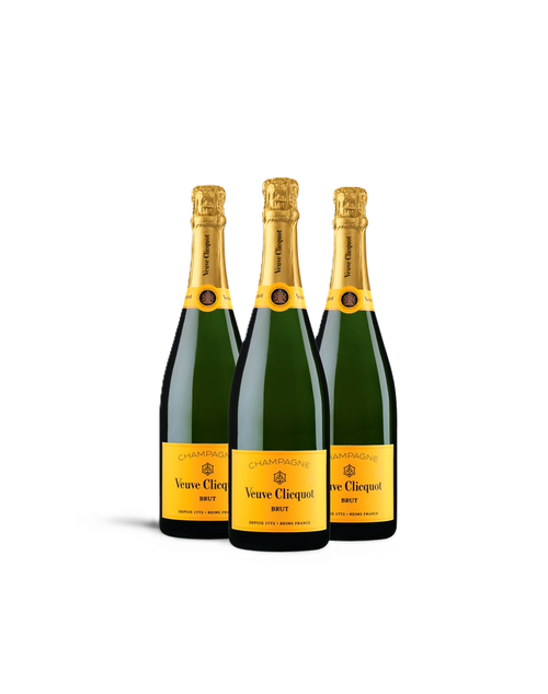 Veuve Clicquot Yellow Label Champagne Trio