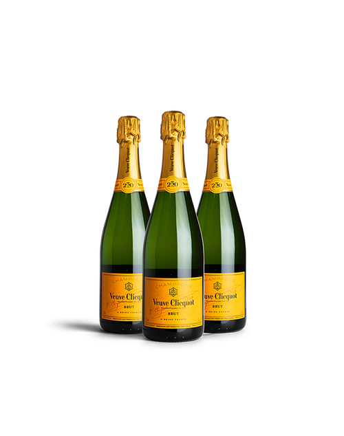 Veuve Clicquot Yellow Label Champagne Trio Veuve Clicquot Yellow Label Champagne Trio