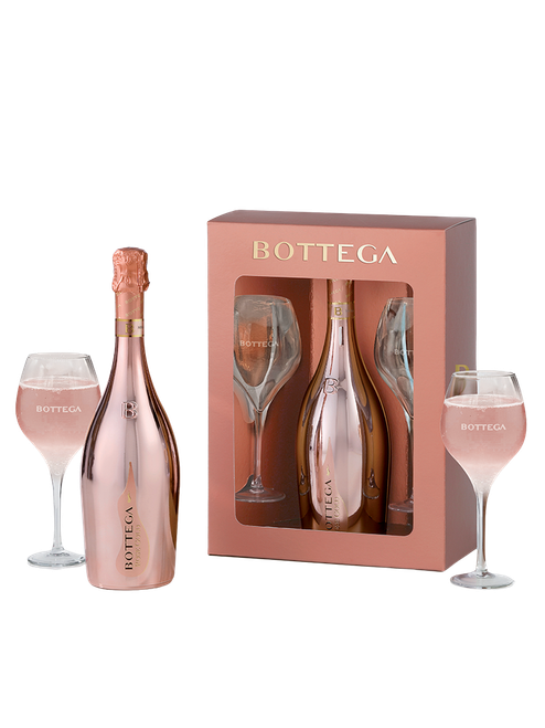 Bottega Rose Rarity Gift (75Cl + 2 Flutes)
