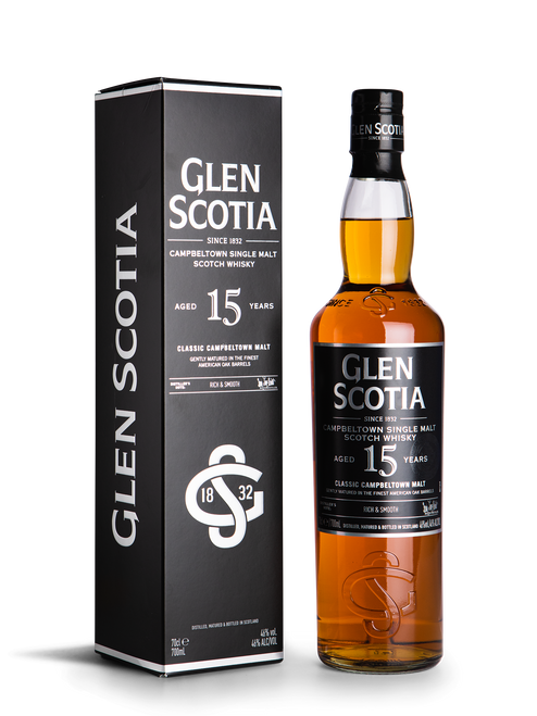Glen Scotia Campbeltown Single Malt Scotch Whisky 15YO with Box