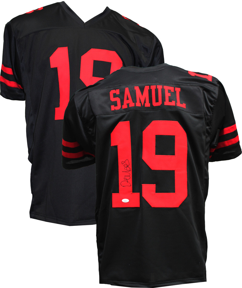 49ers jersey black and red