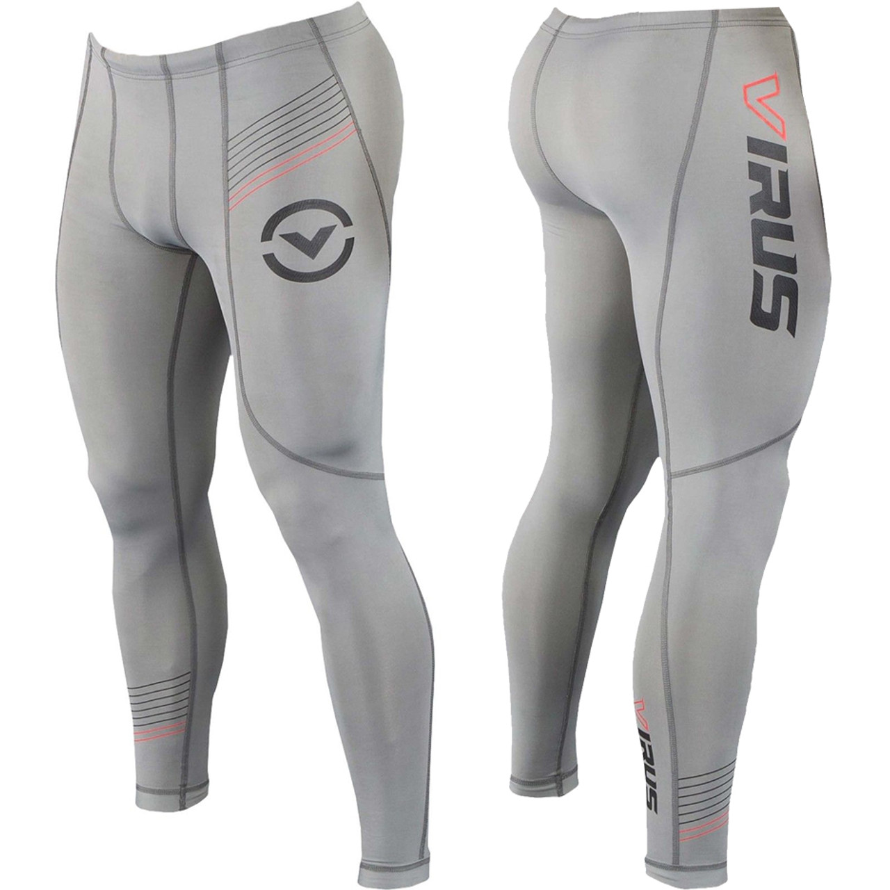 Virus Men's Stay Warm Compression V2 Tech Pants (SiO9) GREY