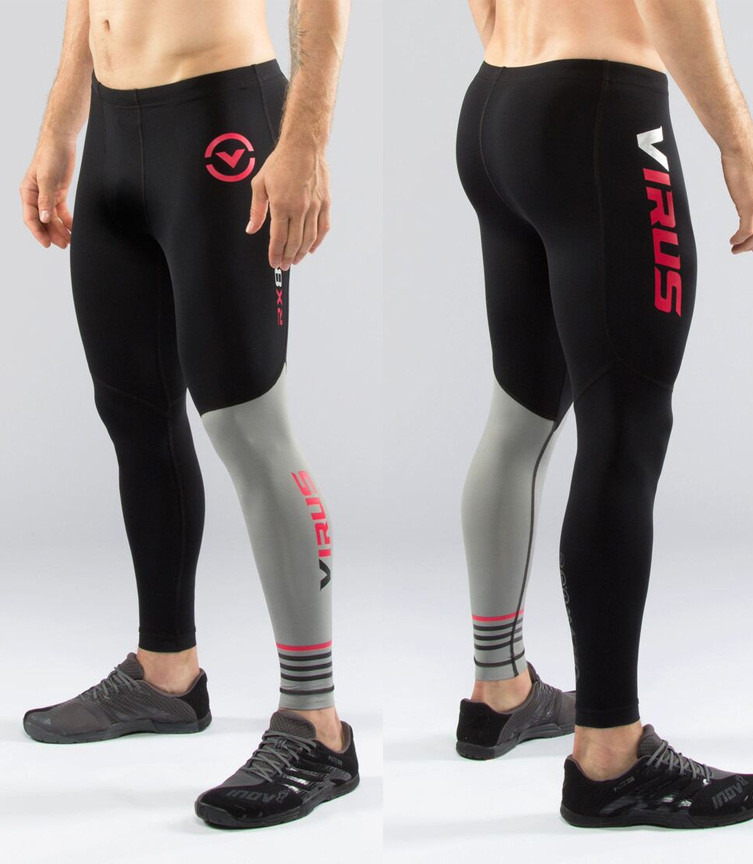 33 degrees tech ギミック レイヴパンツ Virus Men's Compression Tech Pants RX8 Black/Grey