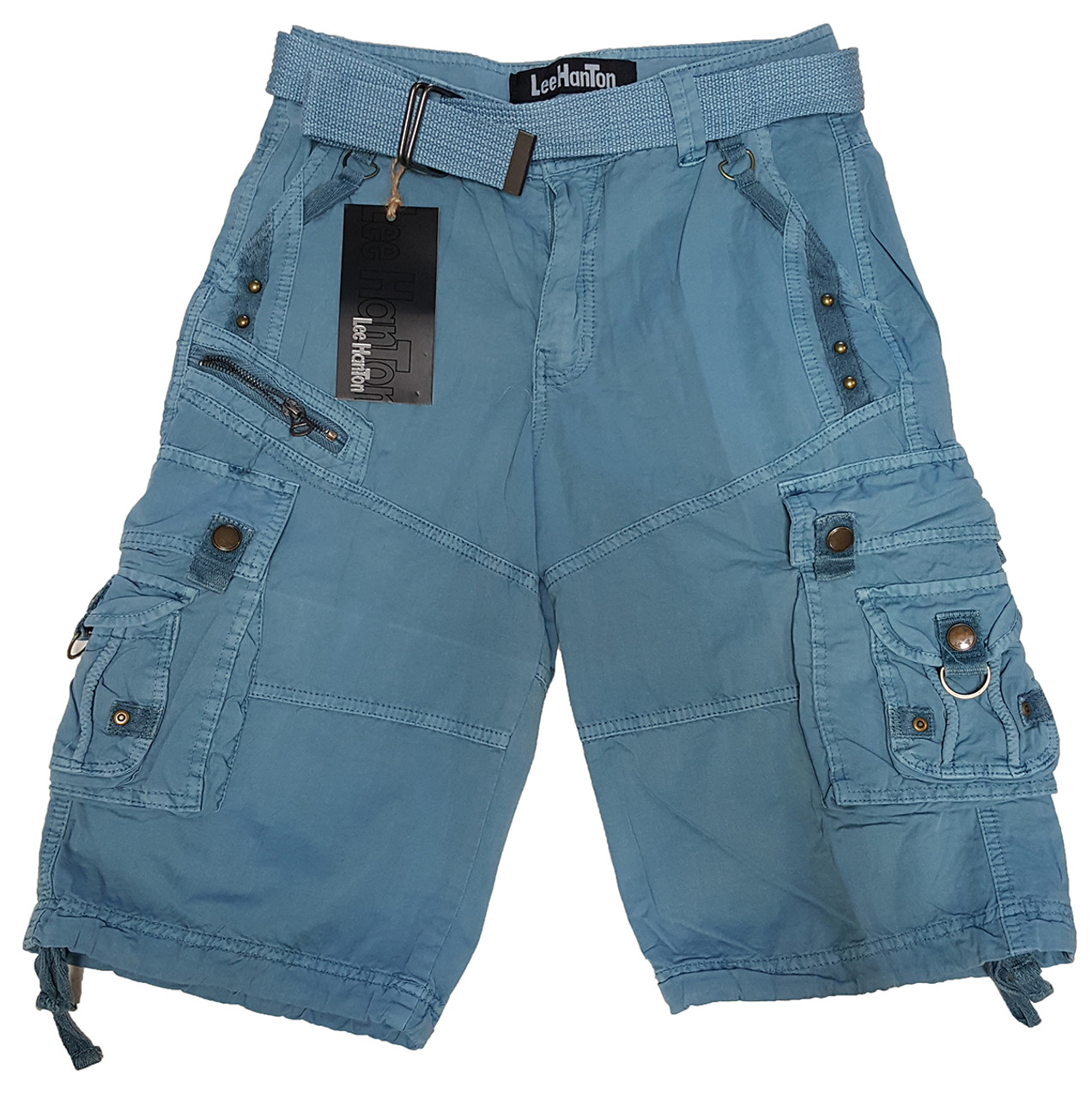 Mens Casual Cargo Shorts with Belt