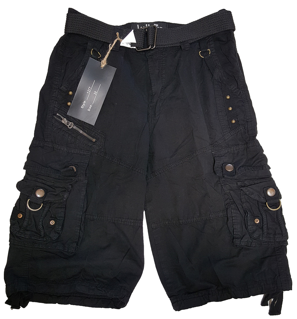 Mens Casual Cargo Shorts with Belt