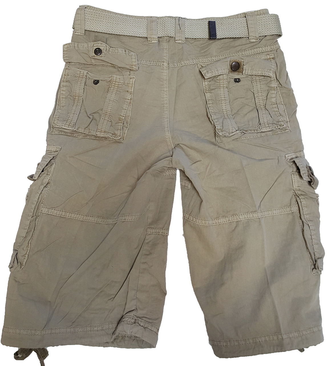 Mens Casual Cargo Shorts with Belt