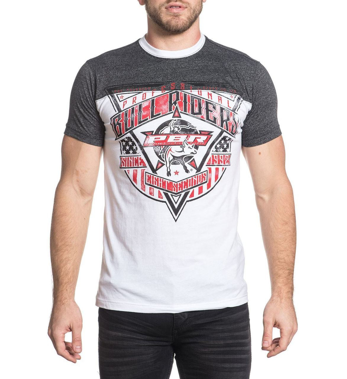 Affliction Rawhide Short Sleeve Football Tee