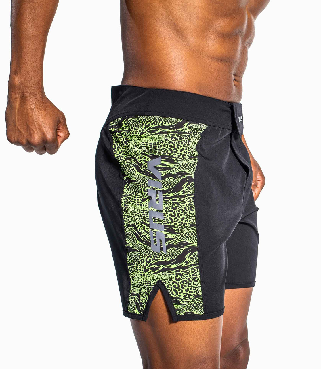 VIRUS DISASTER 2 COMBAT SHORTS - BLACK/MONSTER GREEN