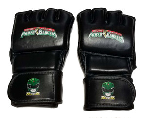 Green Power Ranger Leather MMA Gloves