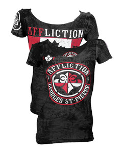 Affliction George St. Pierre Rush Union Women's Shirt Affliction George St. Pierre Rush Union Women's Shirt