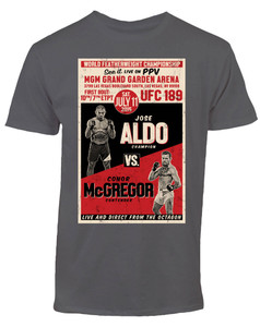 Conor McGregor vs. Jose Aldo UFC 189 Old School Retro T-Shirt Conor McGregor vs. Jose Aldo UFC 189 Old School Retro T-Shirt