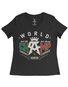 Canelo Alvarez And Still V-Neck Womens T-Shirt Canelo Alvarez And Still V-Neck Womens T-Shirt