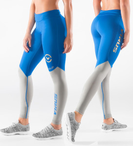 Virus Women's Bioceramic™ Mesh Compression Pants (EAU33) Electric Blue