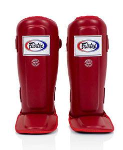 Fairtex SP3 Pro Style Muay Thai Red Shin Guard Fairtex SP3 Pro Style Muay Thai Red Shin Guard