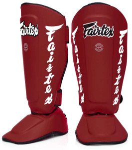 Fairtex SP7 Detachable Muay Thai Shin Guard - RED Fairtex SP7 Detachable Muay Thai Shin Guard - RED