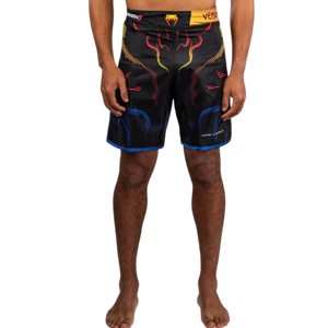 Venum x TEKKEN 8 Fight Shorts - Yoshimitsu - Black/Orange