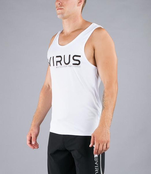 VIRUS Men's Stay Cool Technical Tank- VIRUS ASP White