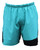 Virus Mens Origin Active Shorts (ST3) TEAL/BLACK