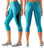 Virus ECO57 ECHO STAY COOL COMPRESSION CROP PANT - Bay Blue