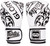 Fairtex Glory BGVG2 WHITE Kickboxing Glove