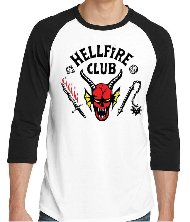 Stranger Things Hellfire Club Raglan Shirt