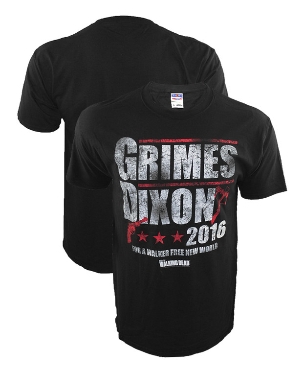 The Walking Dead Grimes Dixon 2016 Walker Free T-Shirt