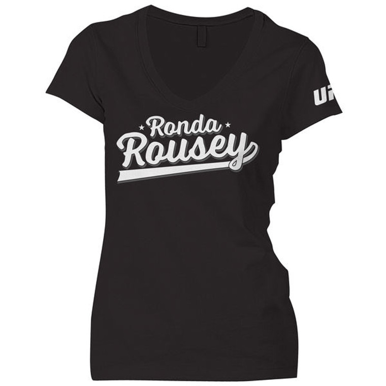 Ronda Rousey Womens Script V-Neck Shirt