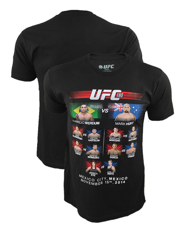 3UFC 180 Event Shirt HUNT VS WERDUM