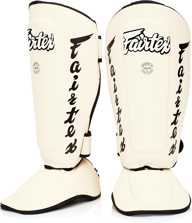 Fairtex SP7 Detachable Muay Thai Shin Guard - WHITE