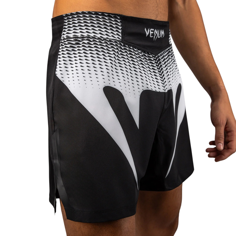 Venum No Gi Fight Shorts Black/White | MMA & BJJ Training Shorts