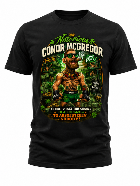 Conor McGregor King Cartoon T-shirt