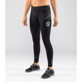 Virus Women's Pinstripe BioCeramic Compression Full Pant (EAu7.5) - Limited Edition- Black/Mint (EAu7.5) front