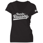 Ronda Rousey Womens Script V-Neck Shirt