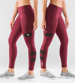 Virus Women's Stay Cool ZEPU Mesh Compression Pant (ECO40) Maroon