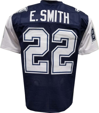 Emmitt Smith Custom Stitched Navy Jersey
