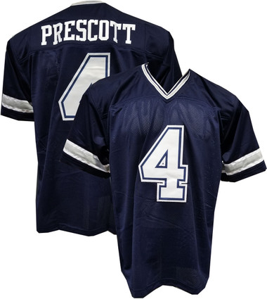 Dallas Cowboys Dak Prescott 4 Jersey Style Hoodie Hooded