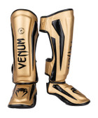 VENUM ELITE STANDUP SHIN GUARDS - GOLD/BLACK