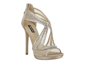 Zigi Soho Epiphany Champagne Satin Special Occasion Sandals